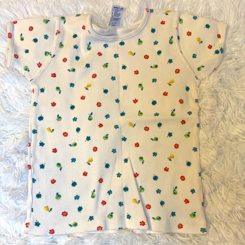 Shirt with multicolored flowers circa 1990s